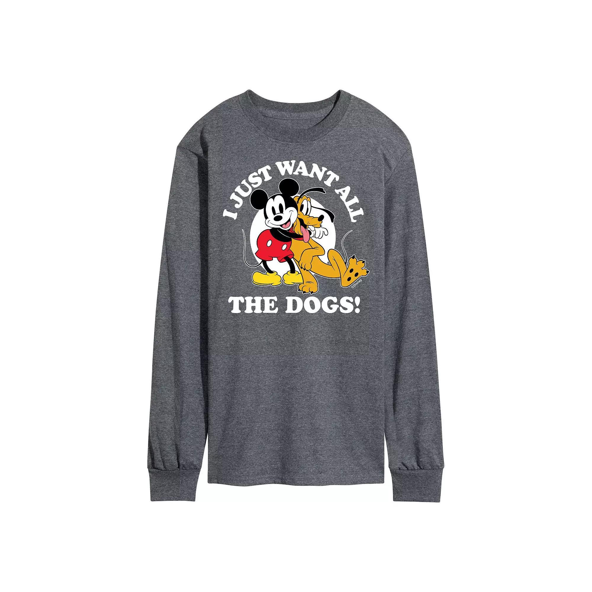 Men's Disney's Mickey & Pluto Want All The Dogs Tee,  Product Image