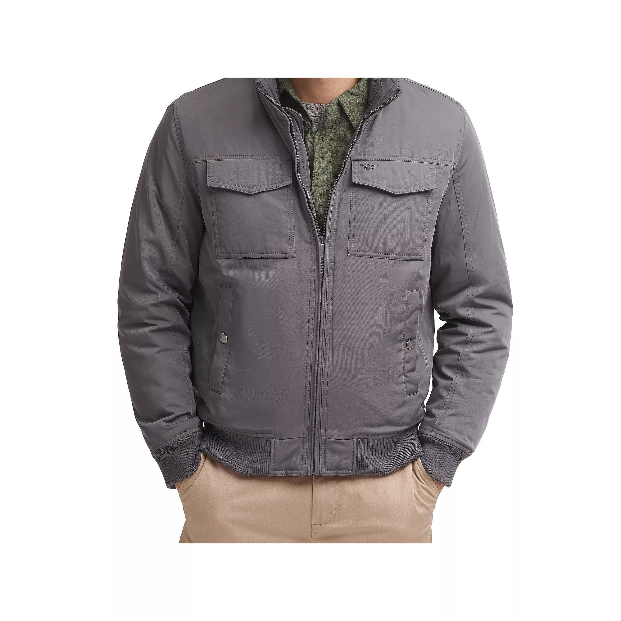 Men's Dockers® 2-Pocket Bomber Jacket, Size: XXL, Gray Product Image