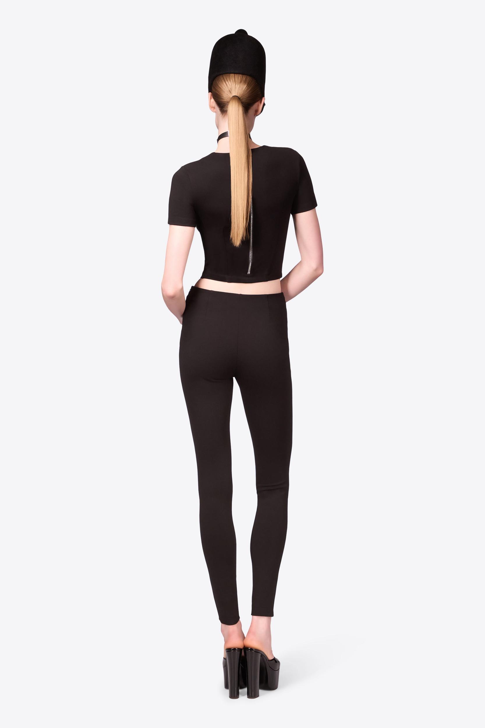 Zipper Bustier Cup T-Shirt Product Image