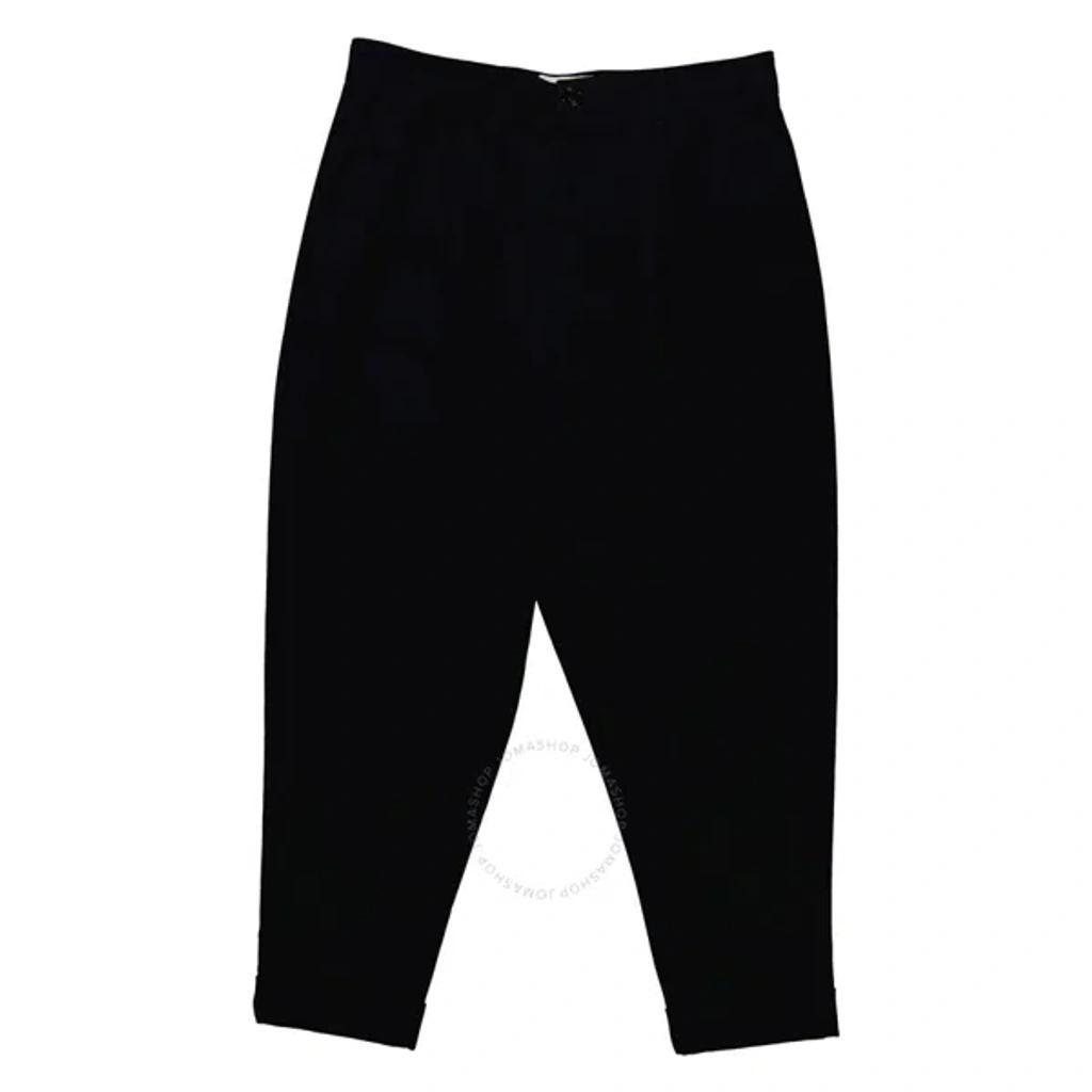 Ami Paris Men's Bleu Nuit Carrot Oversized Trousers In Black Product Image