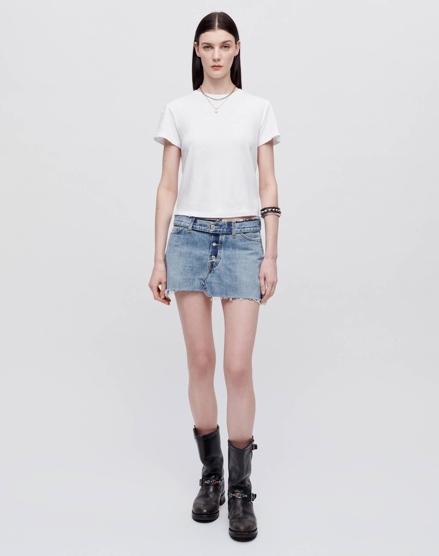 Levi's Raw Waist Mini Skirt Female Product Image