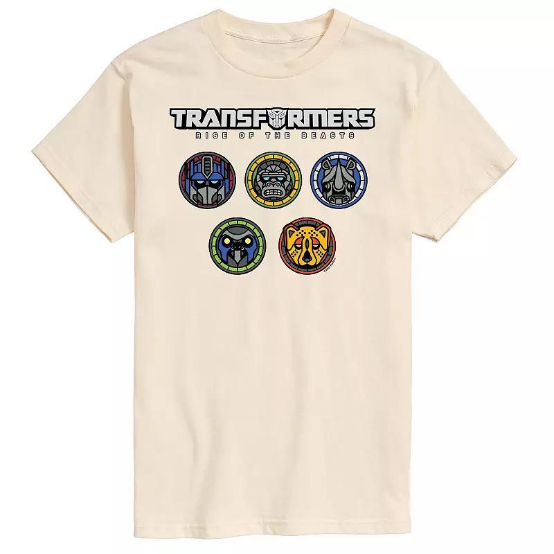 Big & Tall Transformers Logo With Badges Graphic Tee, Men's,  Product Image