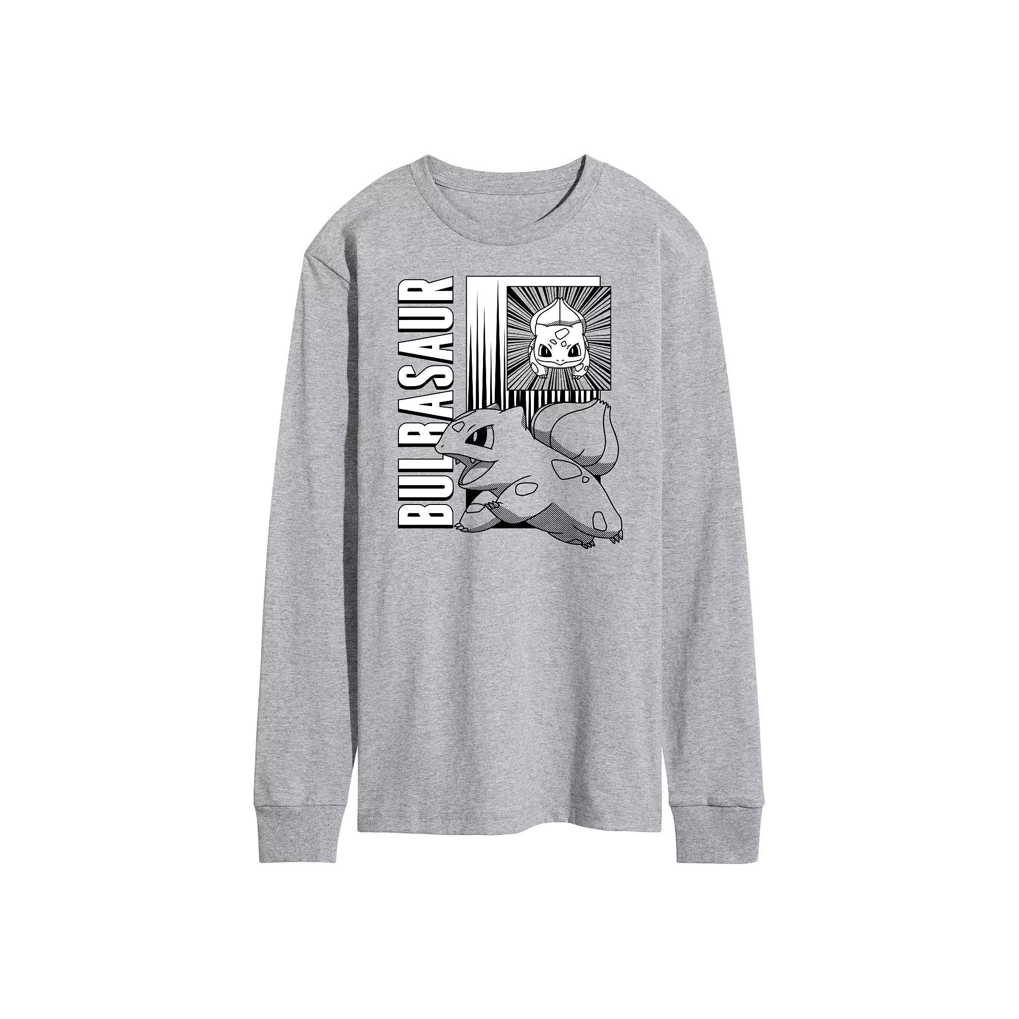 Men's Pokemon Bulbasaur Long Sleeve Graphic Tee,  Product Image