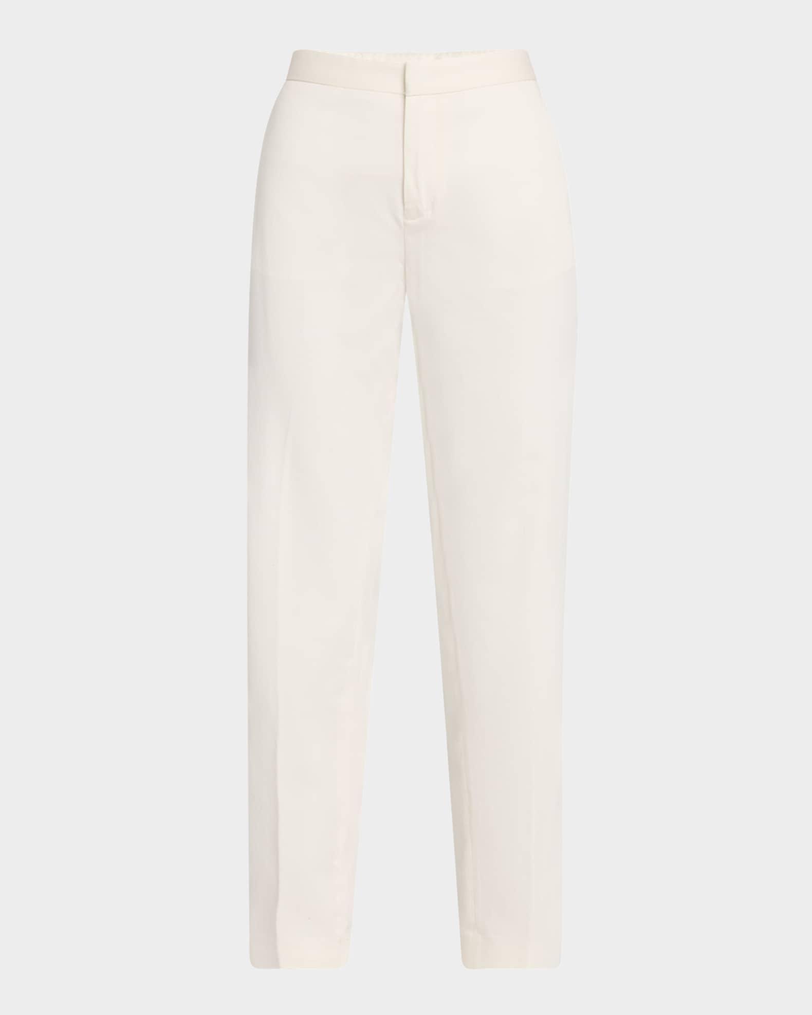 Cropped Cotton Gabardine Trousers Product Image