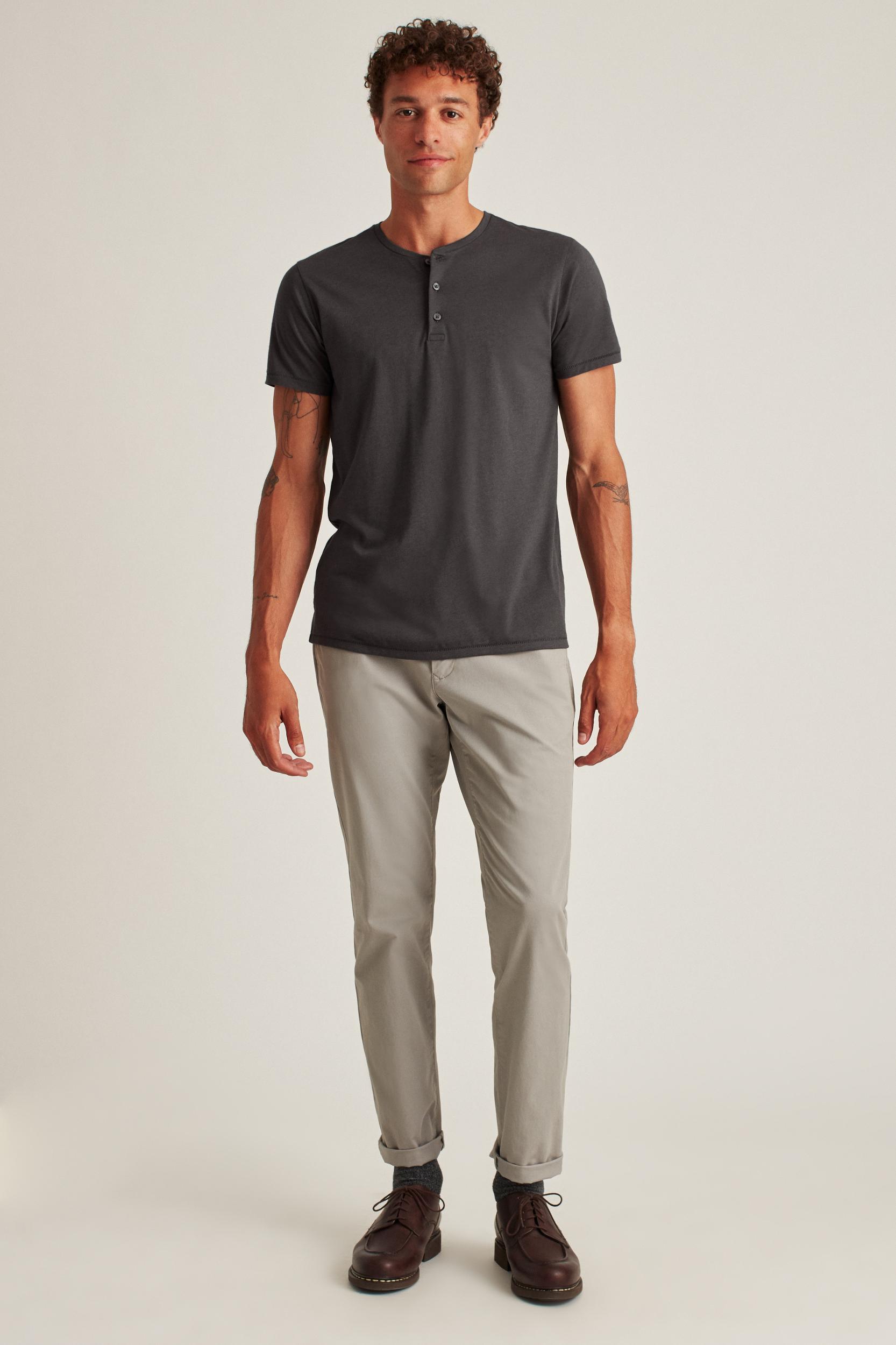 Pima Performance Short Sleeve Henley Product Image