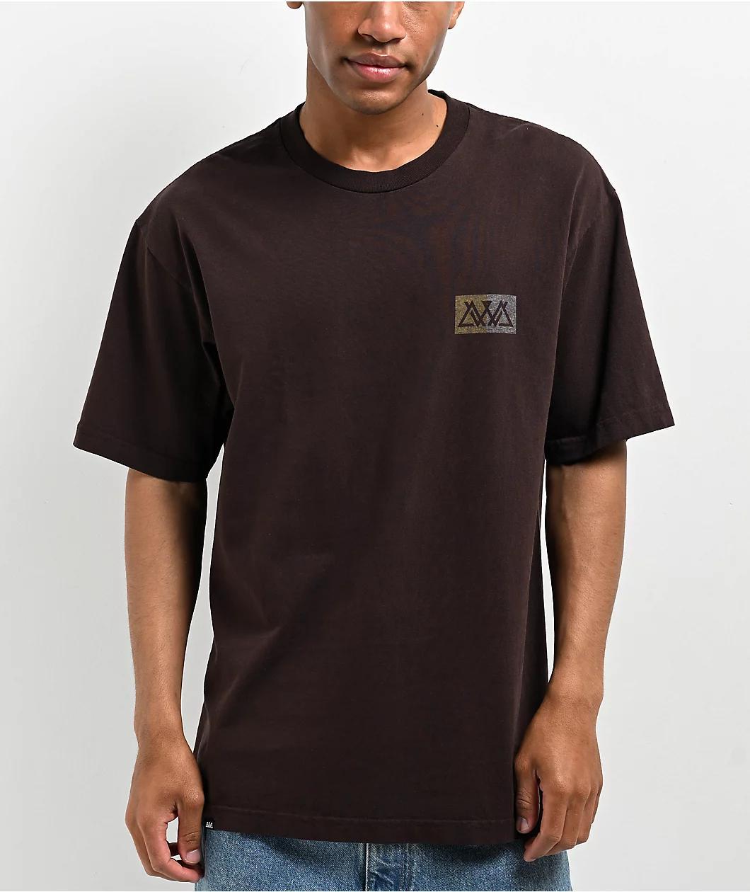 AVVA Pro Box 2 Chocolate Brown T-Shirt Product Image
