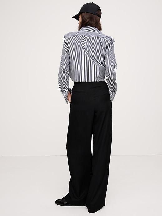 Soho High-Rise Wide-Leg Linen Pant Product Image