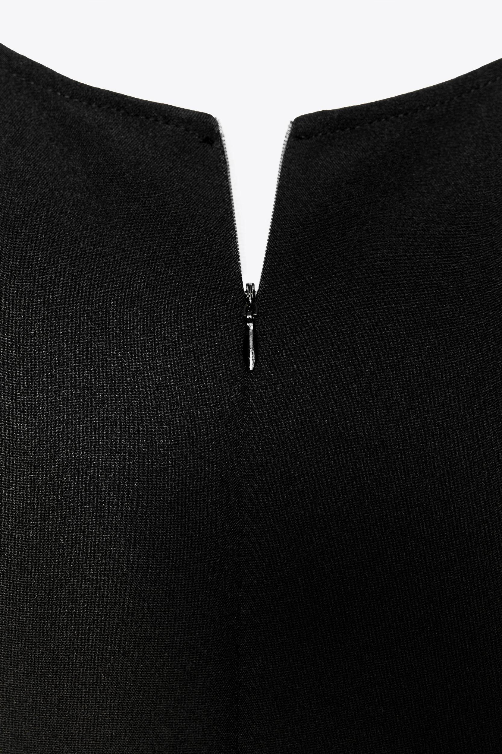 BELTED CREPE MIDI DRESS Product Image