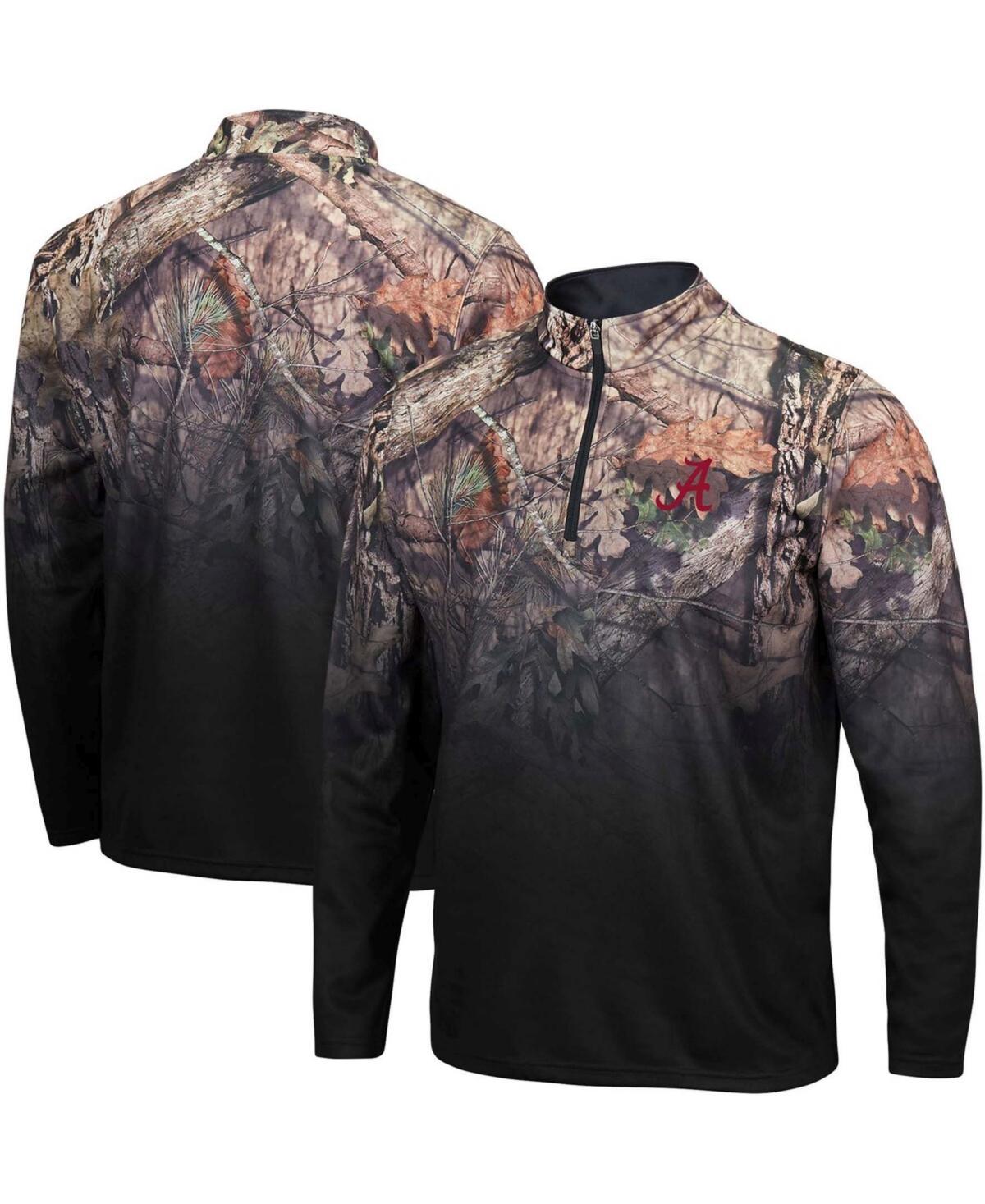 Mens Black Alabama Crimson Tide Mossy Oak Fleet Ii Quarter-Zip Jacket Product Image