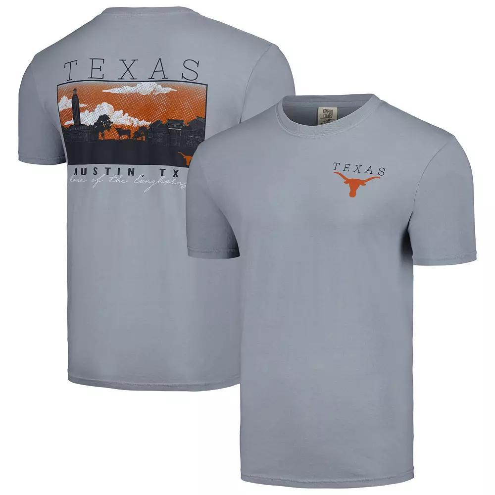 Men's Gray Texas Longhorns Campus Scene Comfort Colors T-Shirt,  Product Image