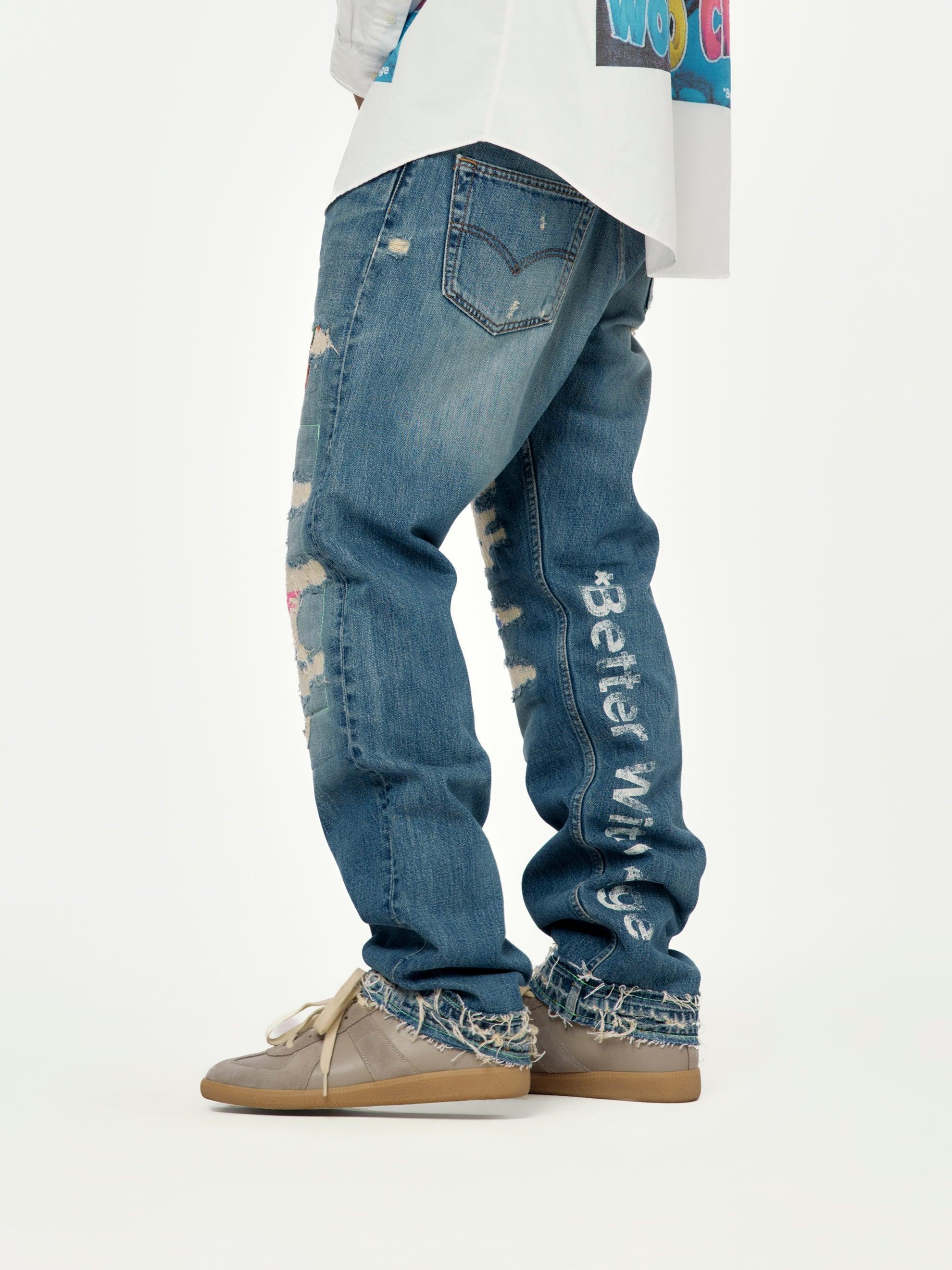 Denim Repair Pants (indigo) Product Image