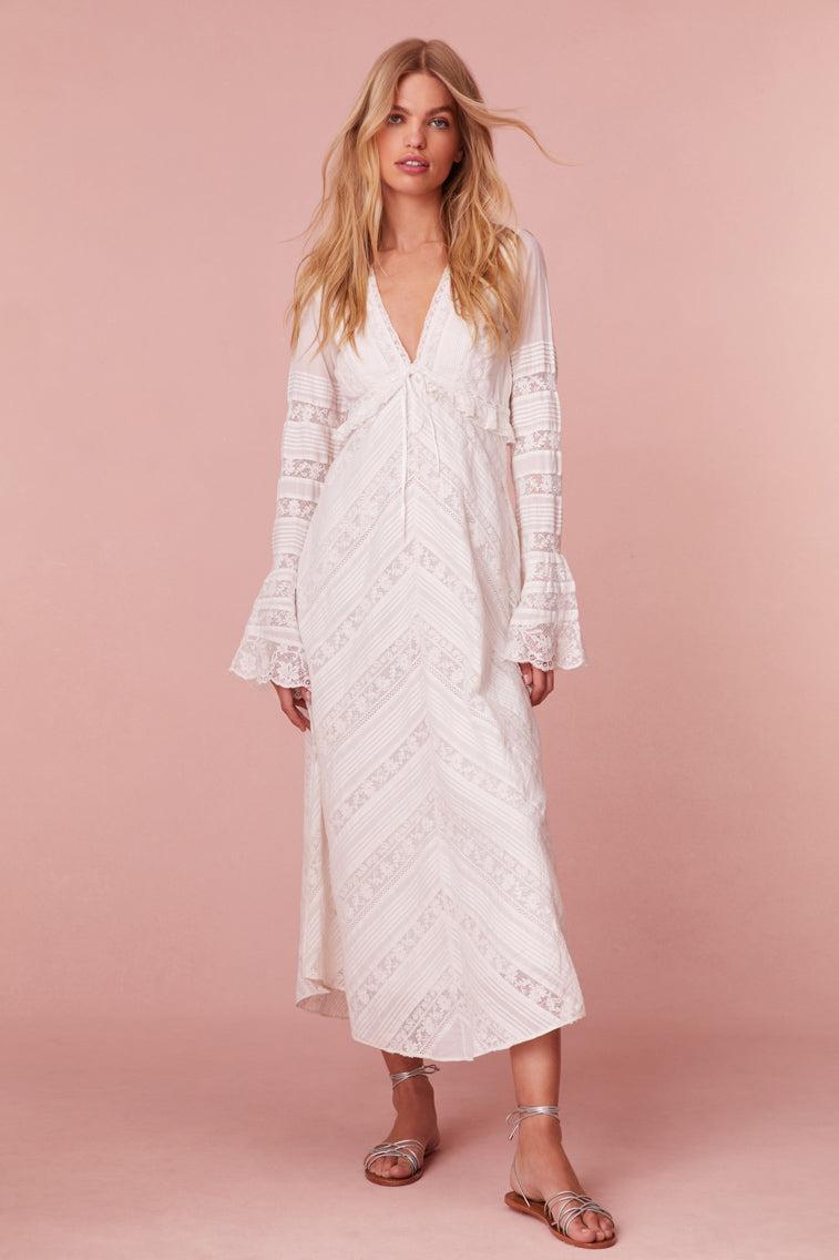 Weil Cotton Lace Maxi Dress Product Image