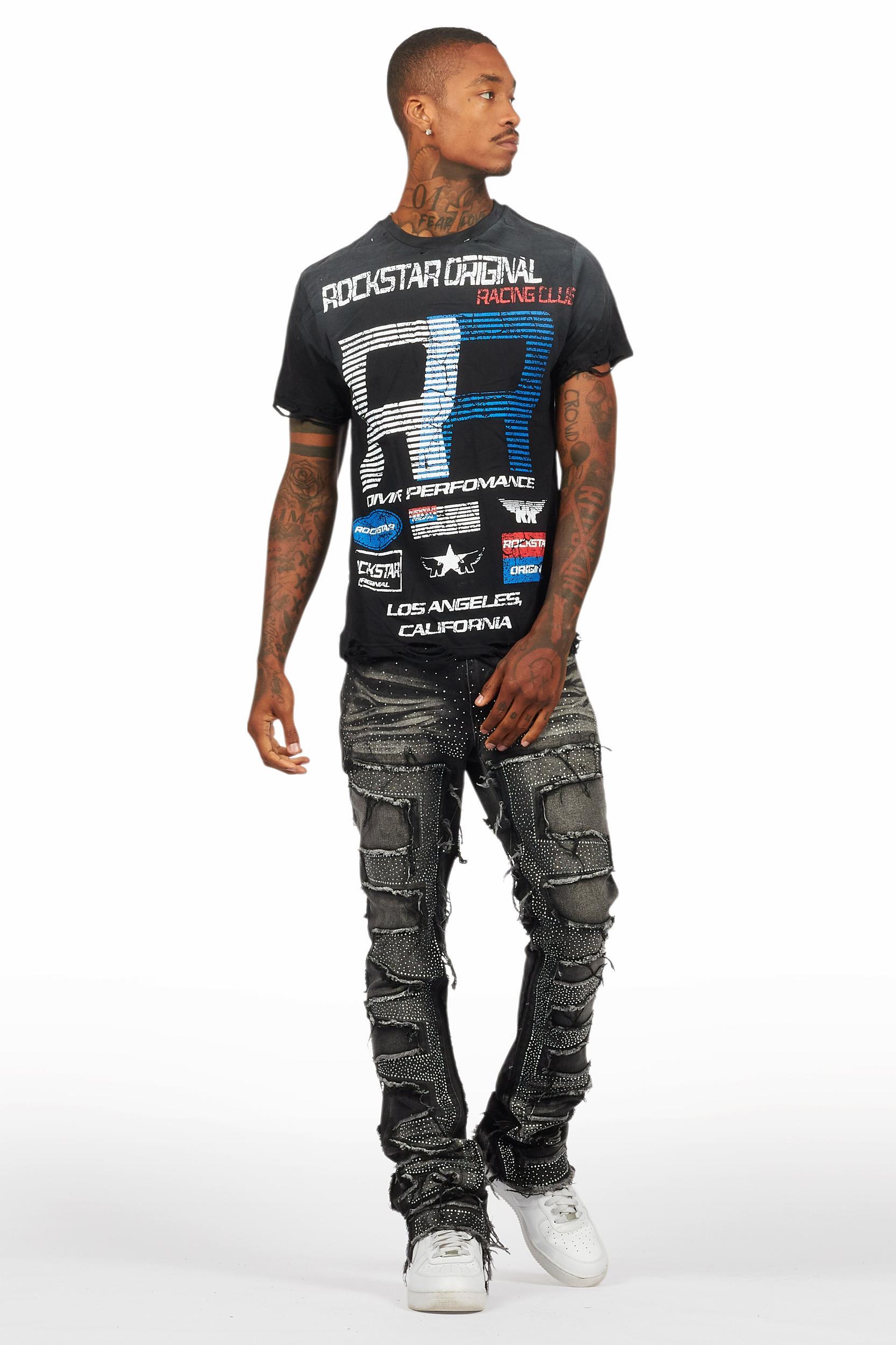 RSO Racing Club Black Graphic T-Shirt Male Product Image