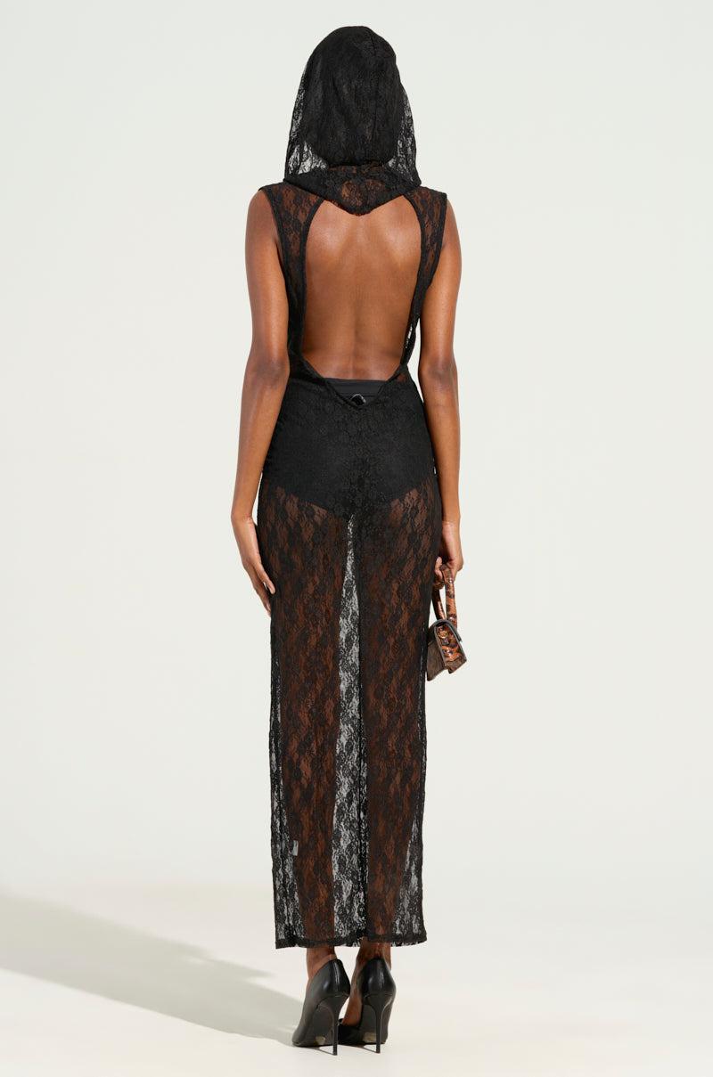 ALL ABOUT THE DRAMA LACE MAXI DRESS Product Image