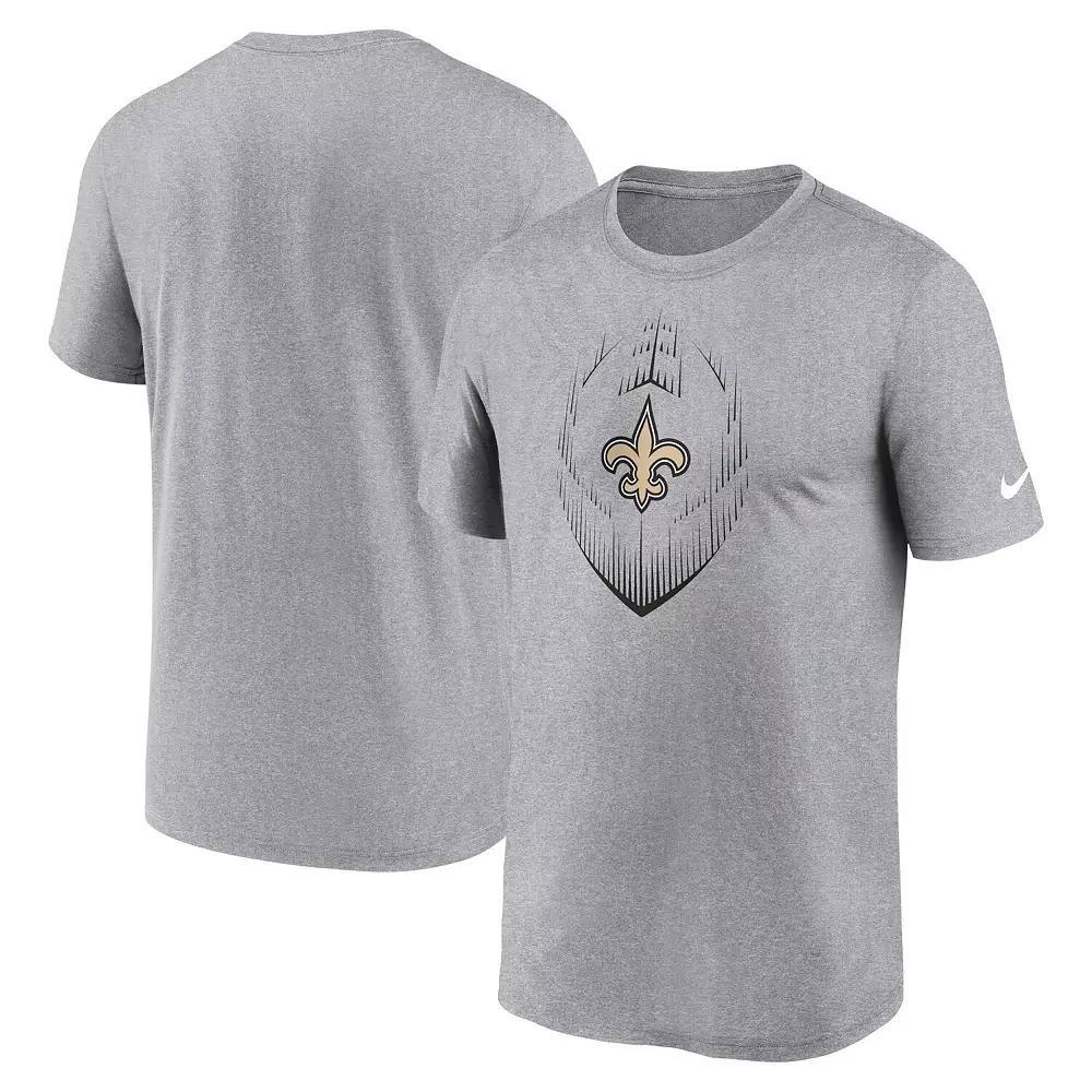 Men's Nike Heather Gray Seattle Seahawks Primetime Legend Icon Performance T-Shirt,  Product Image