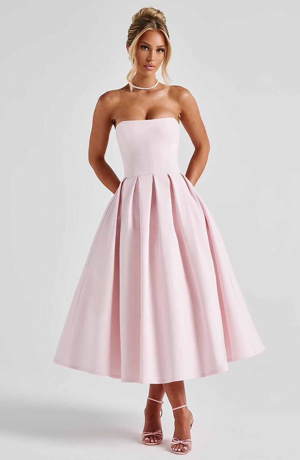 Edith Midi Dress - Blush Product Image