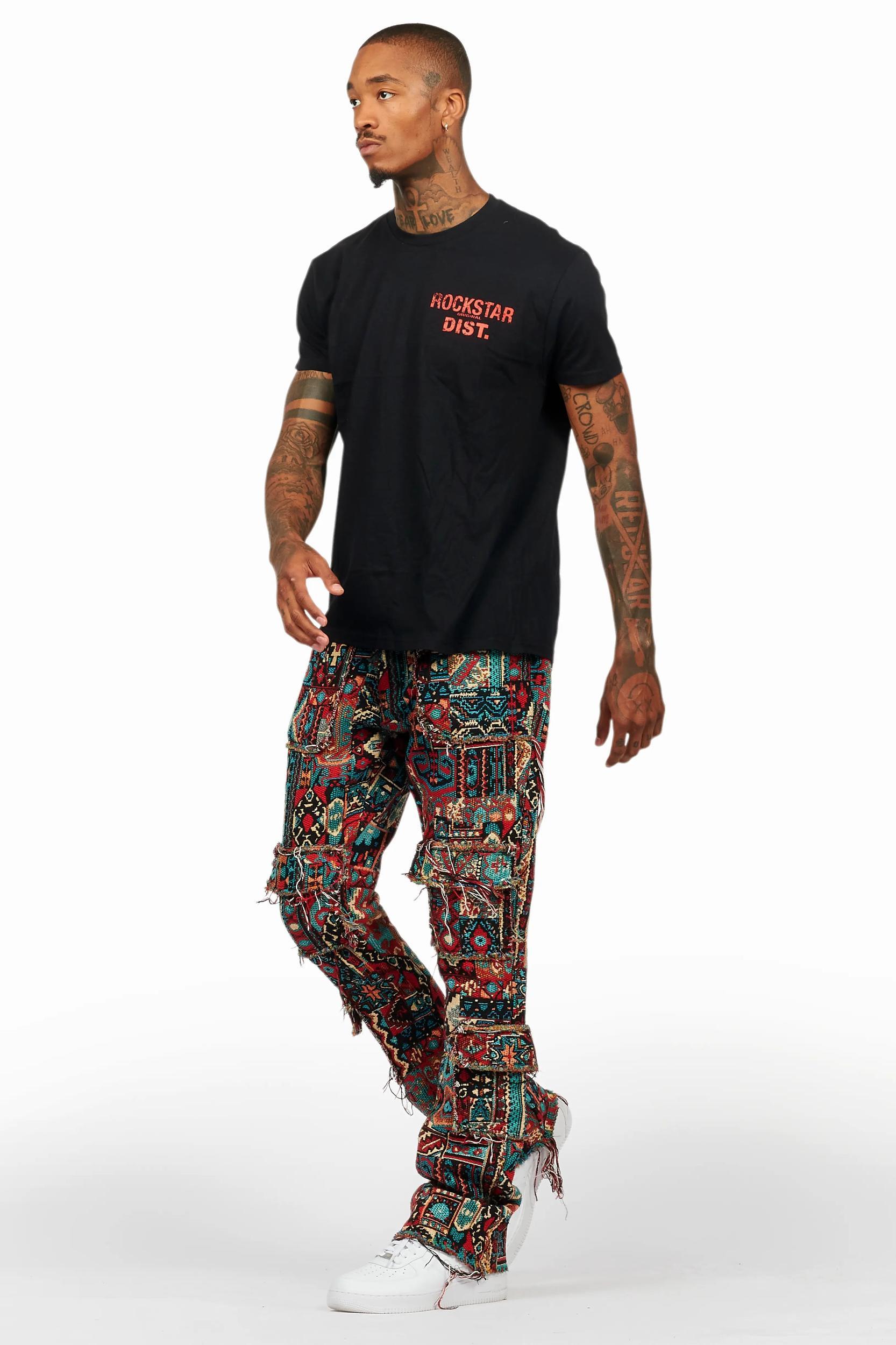 Lake Black/Red T-Shirt/Tapestry Jean Bundle Male Product Image