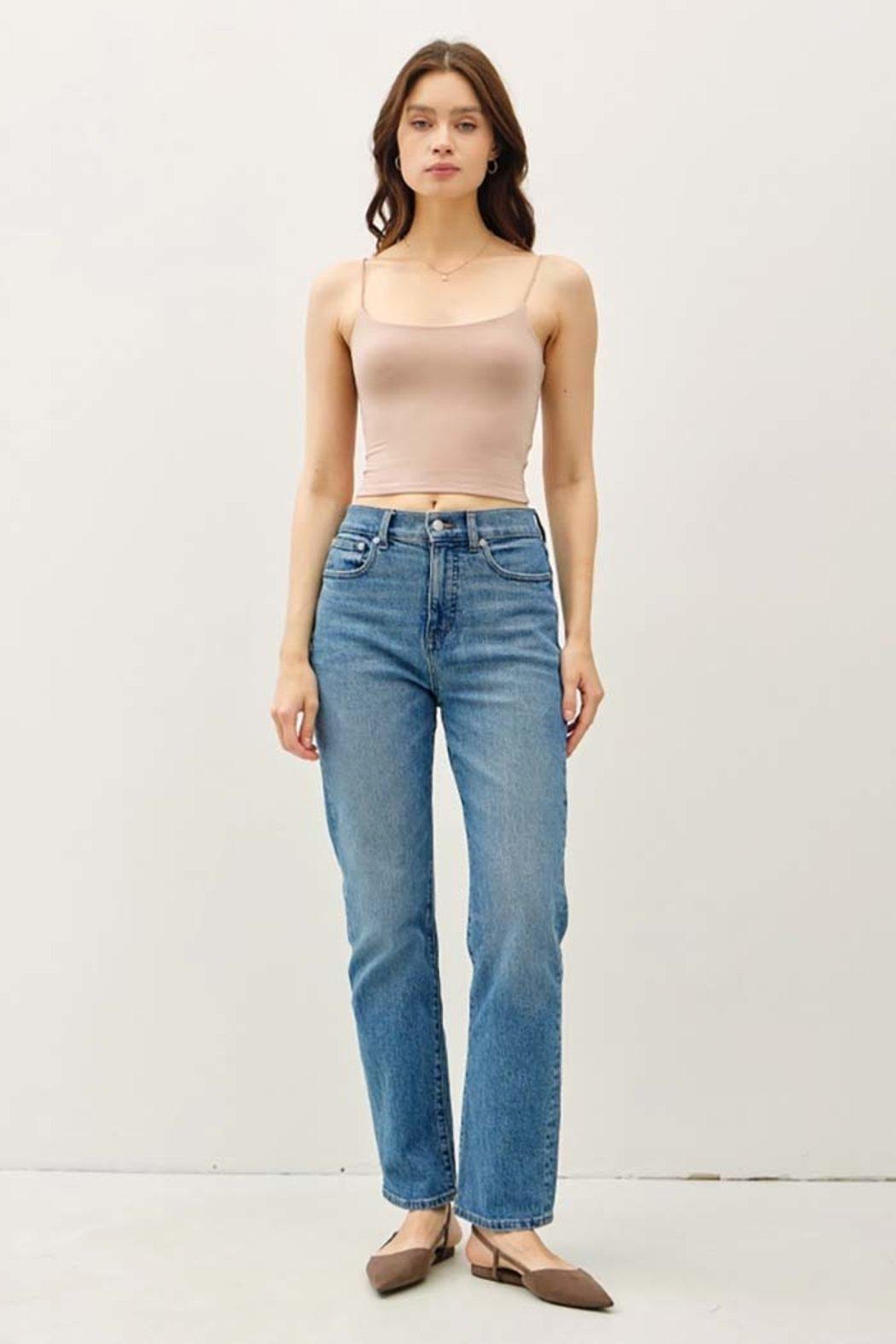 Cropped Spaghetti Tank Product Image