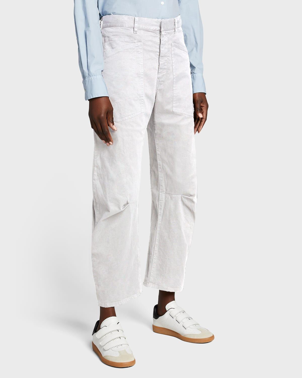 Shon Mid-Rise Cropped Pants Product Image