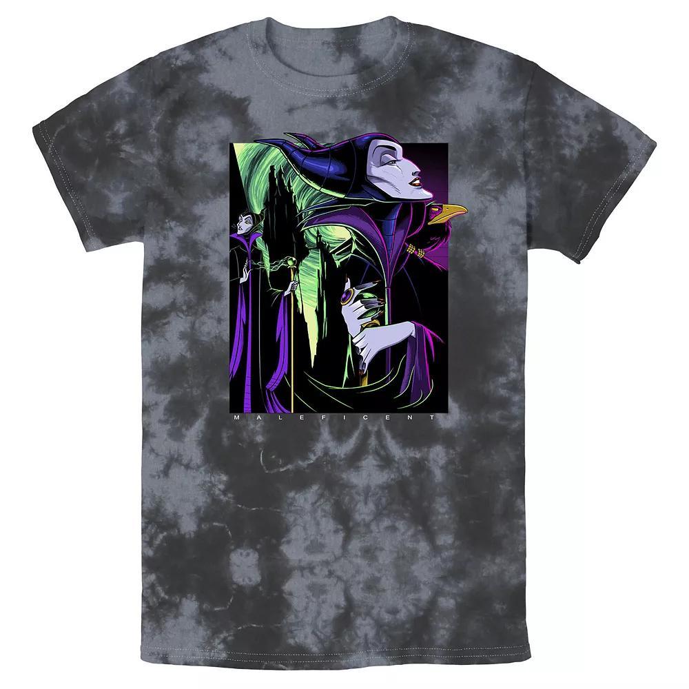 Men's Disney Sleeping Beauty Maleficent Large Side Portrait Bomabrd Wash Tee, Boy's,  Product Image