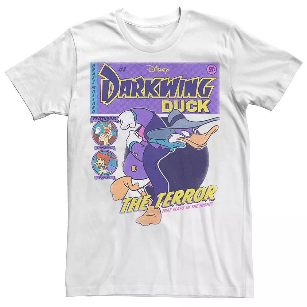 Disney's Darkwing Duck Men's Comic Cover Tee, Size: XXL, Black Product Image