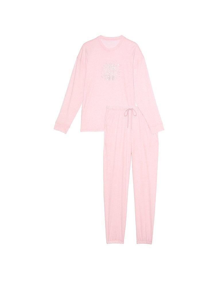 100% Cotton Long Pajama Set Product Image