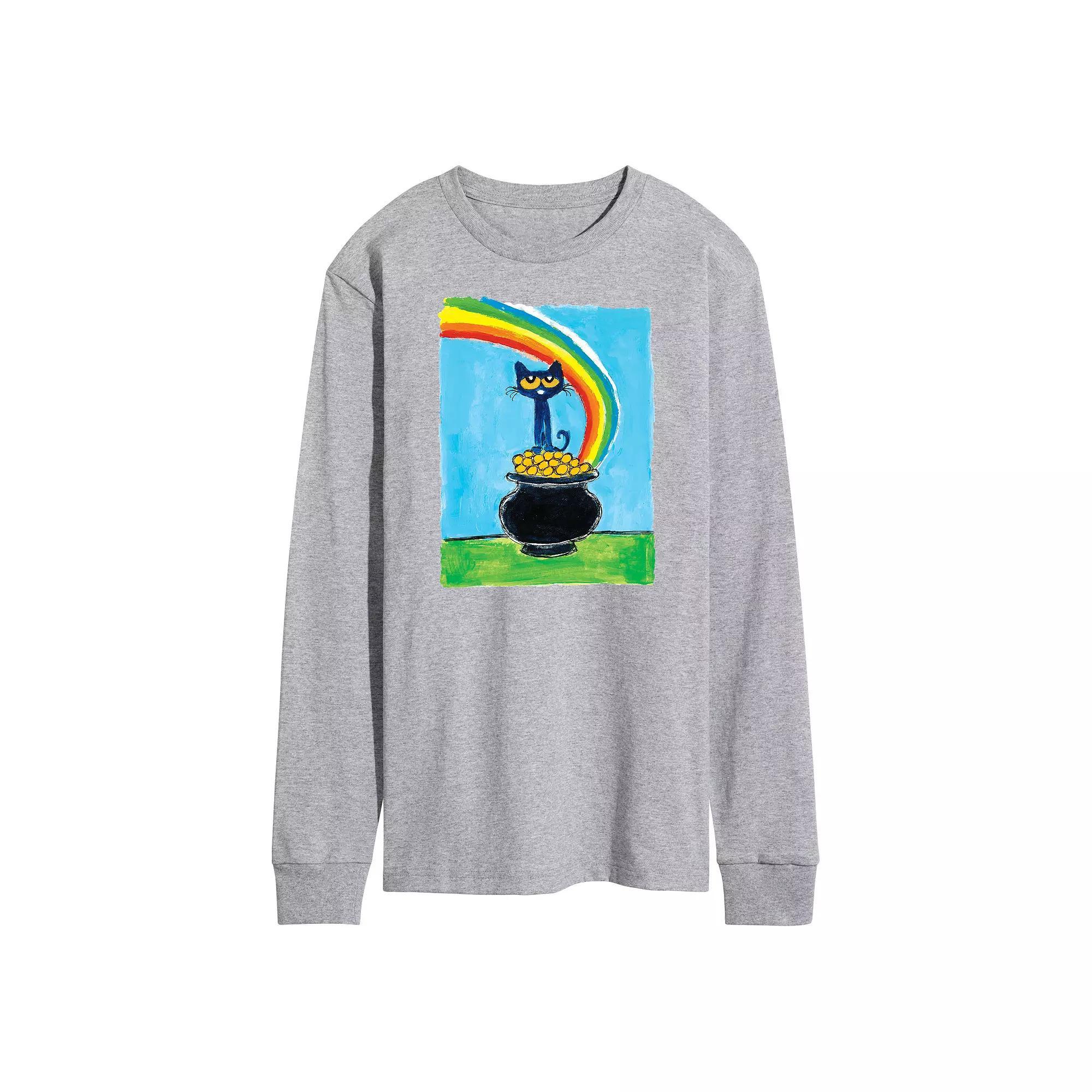 Men's Pete The Cat Pot Of Gold Tee, Size: XXL, Gray Product Image