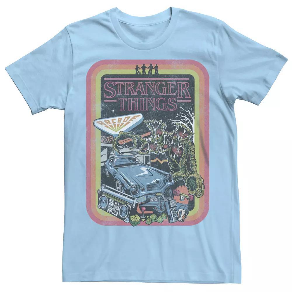 Men's Stranger Things Monster Attack Graphic Tee, Size: Small, Light Blue Product Image