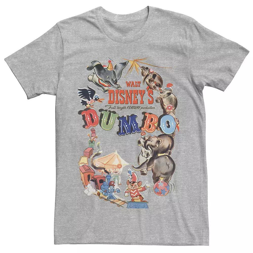 Disney's Dumbo Men's Vintage Movie Poster Tee, Size: Small, White Product Image