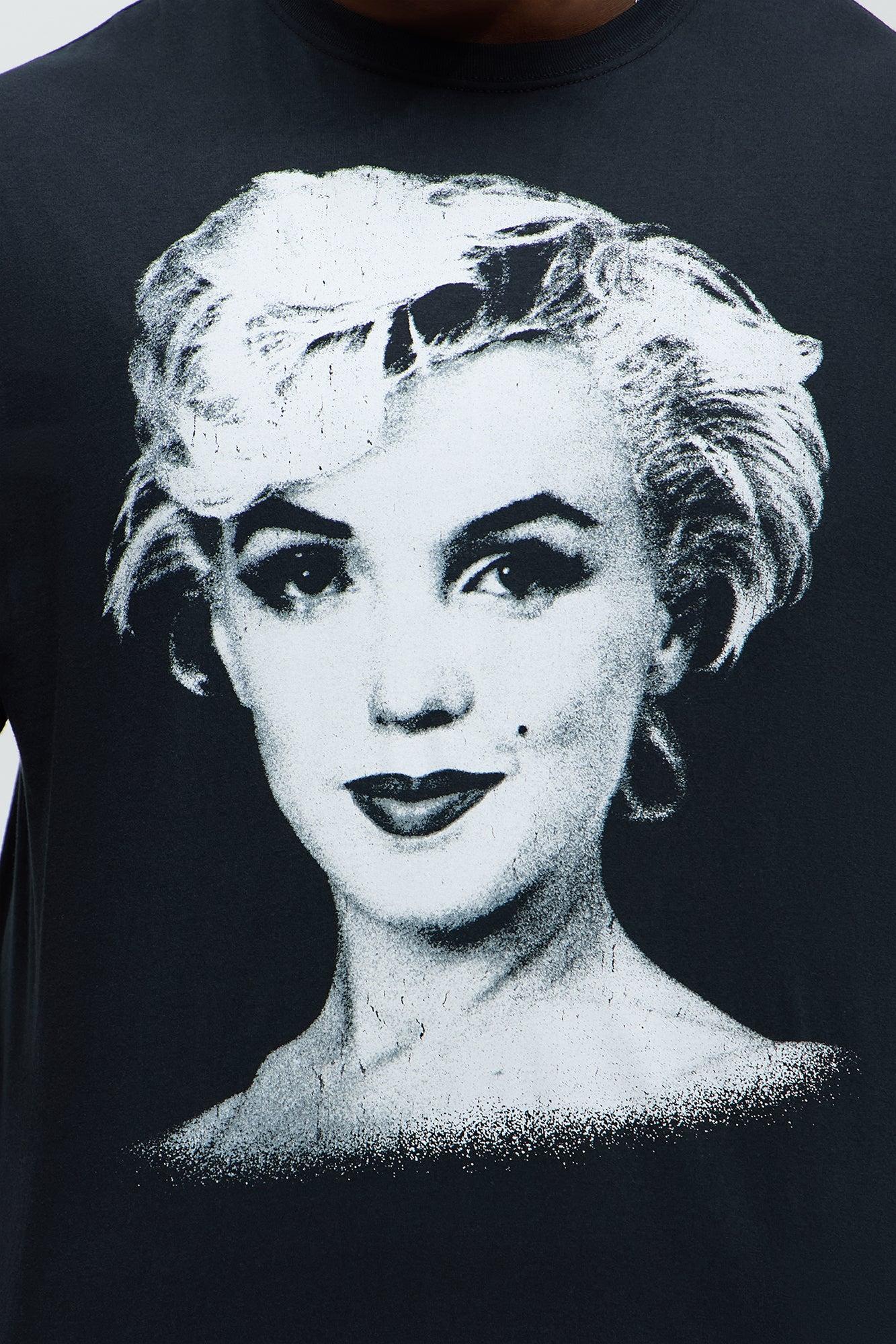 Marilyn Monroe Icon Short Sleeve Tee - Black Male Product Image
