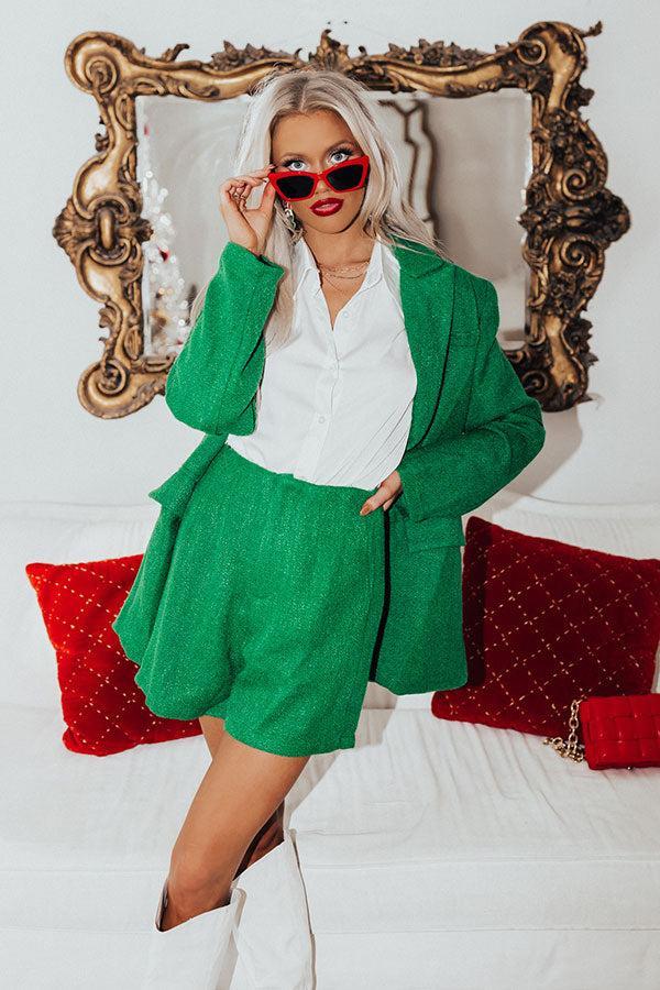 Joy To The World High Waist Tweed Shorts Product Image