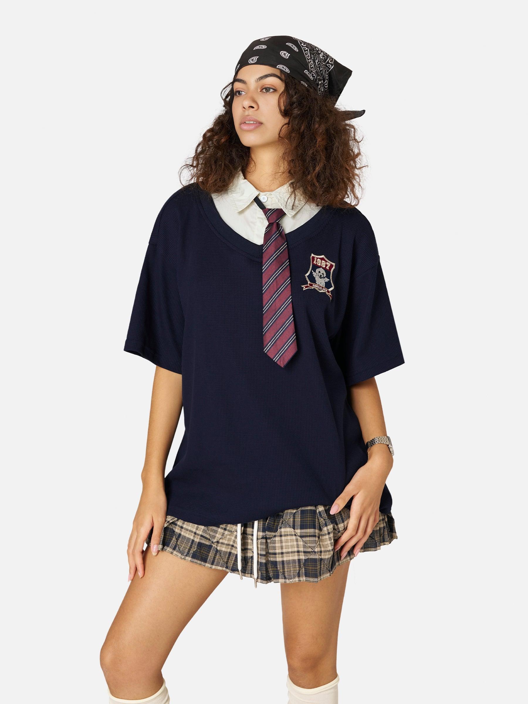 Aelfric Eden Layered Stripe Tie Tee Product Image