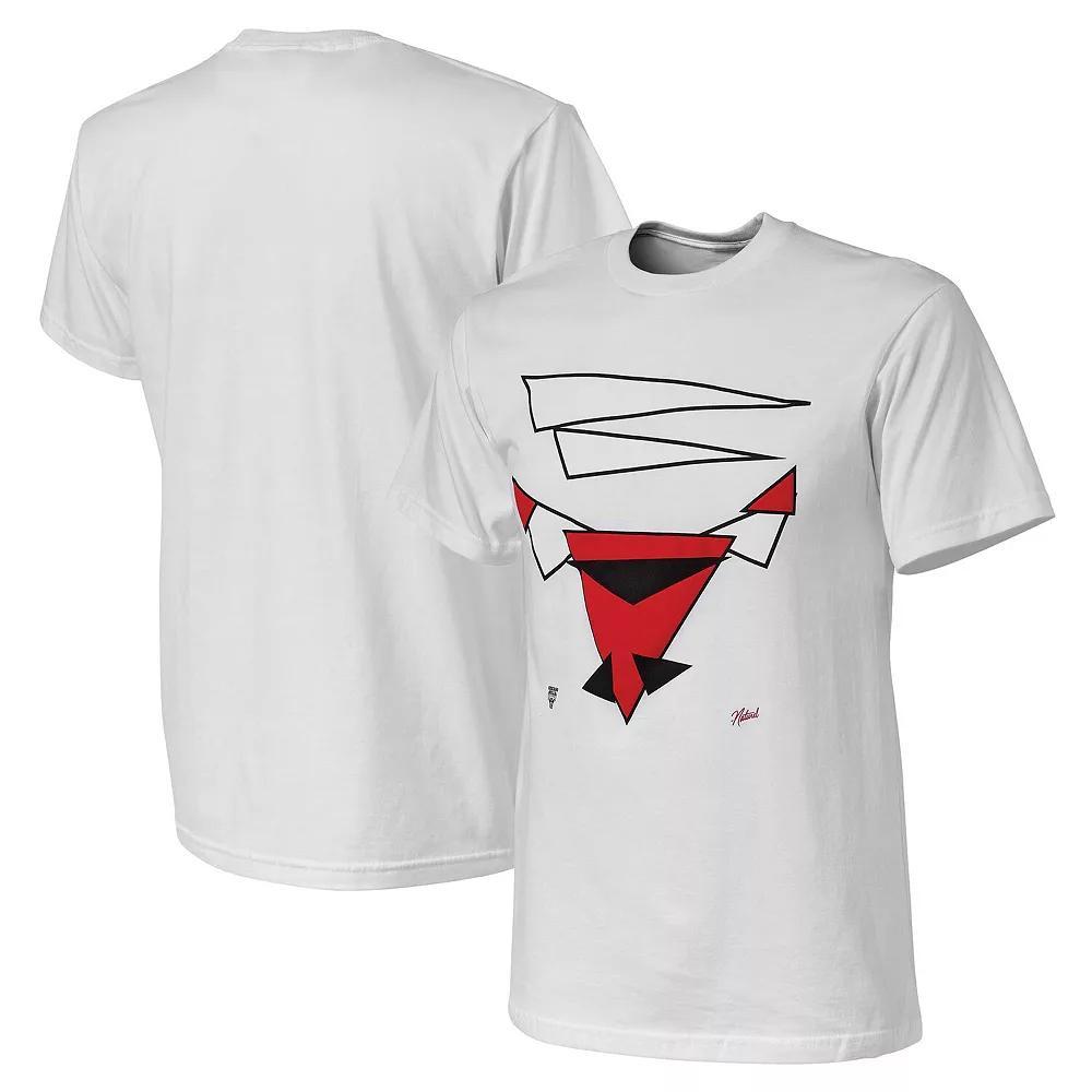 Men's NBA x Naturel White Chicago Bulls No Caller ID T-Shirt,  Product Image