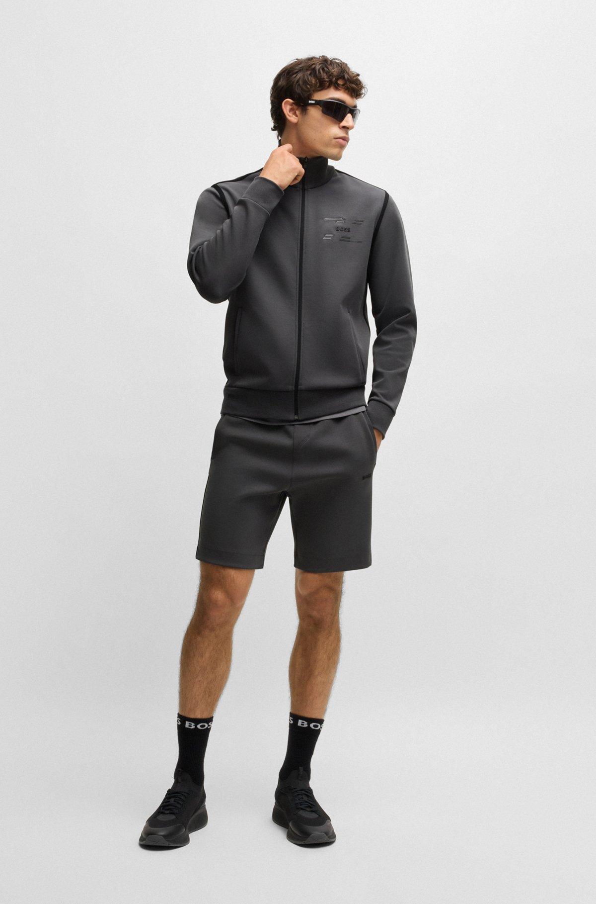 Zip-up sweatshirt with logo artwork Product Image