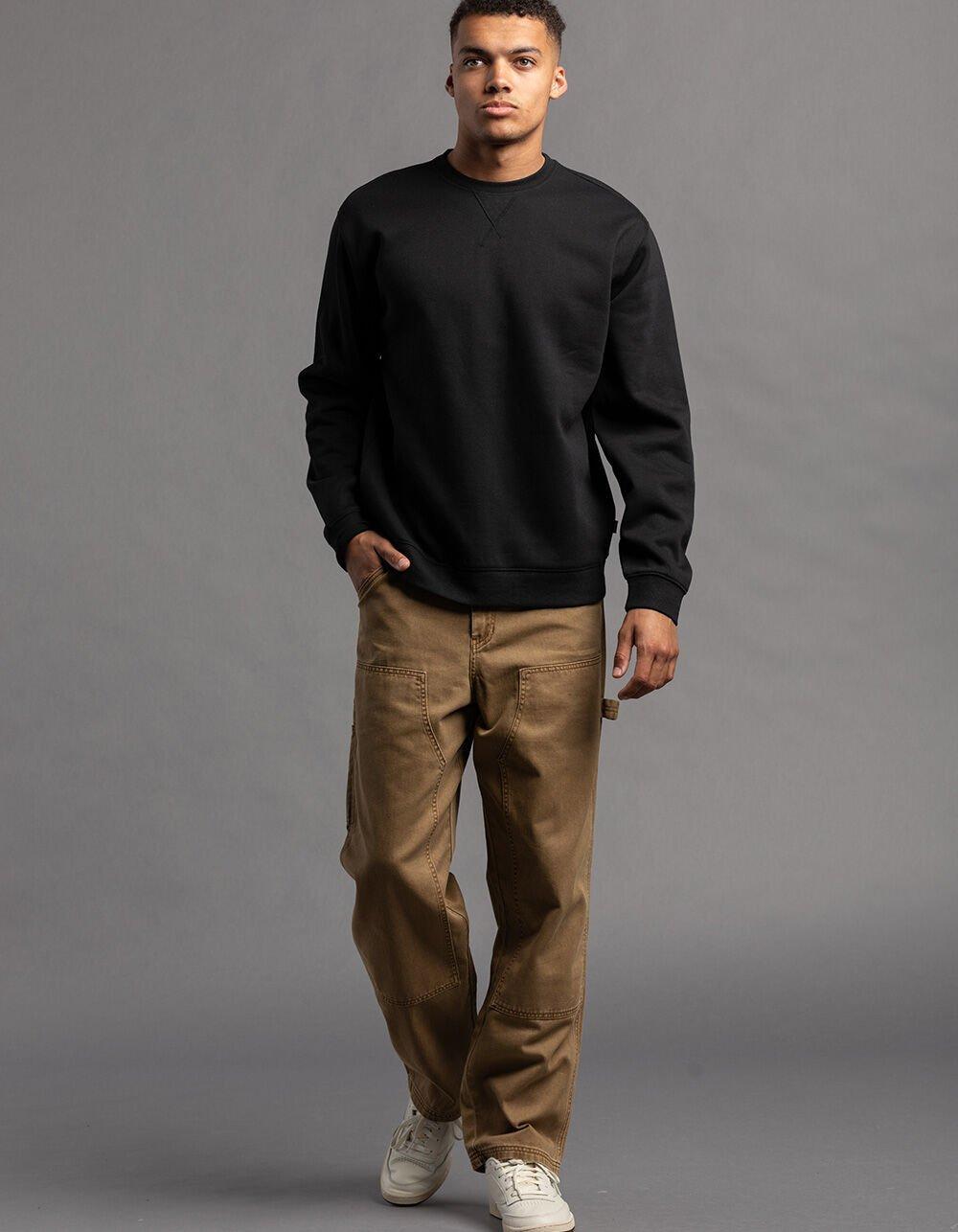 RSQ Mens Solid Crewneck Fleece Sweatshirt Product Image