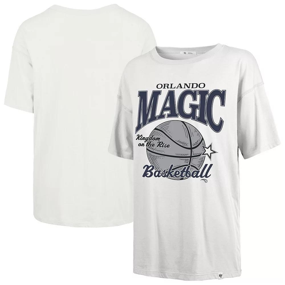 Women's '47 White Orlando Magic City Edition Down Court Sadie T-Shirt,  Product Image