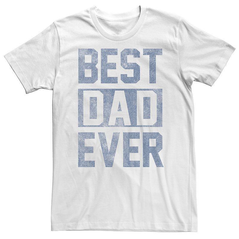Big & Tall Father's Day "Best Dad Ever" Block Letters Tee, Men's,  Product Image