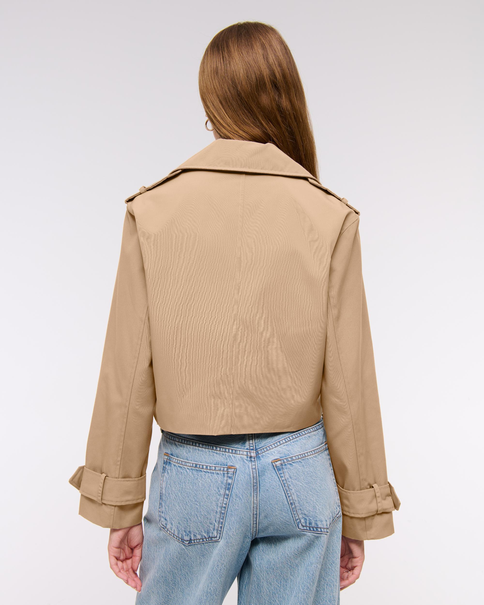 Cropped Trench Coat Product Image