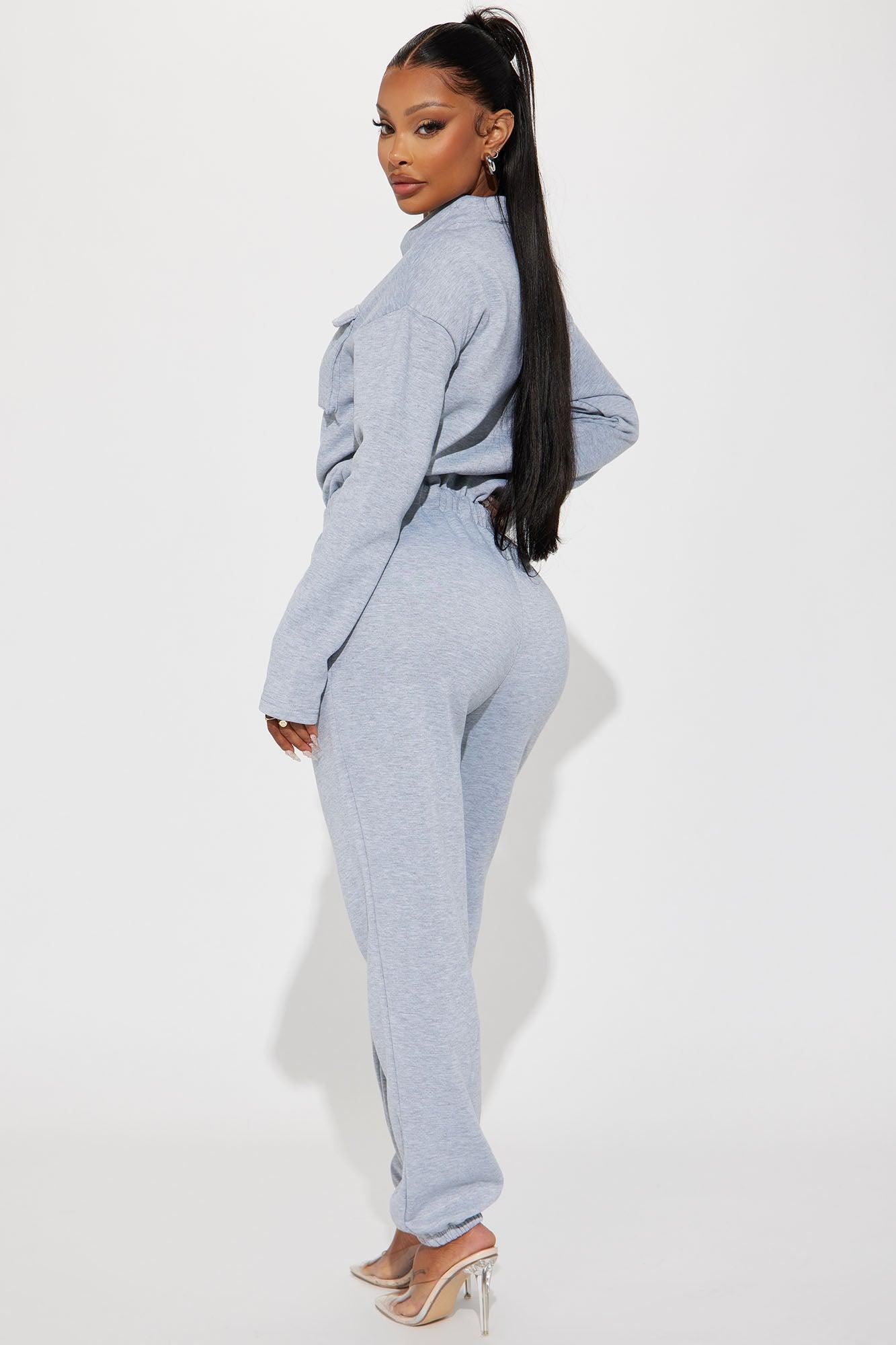 Part Of The Story Jumpsuit - Heathered Grey Product Image
