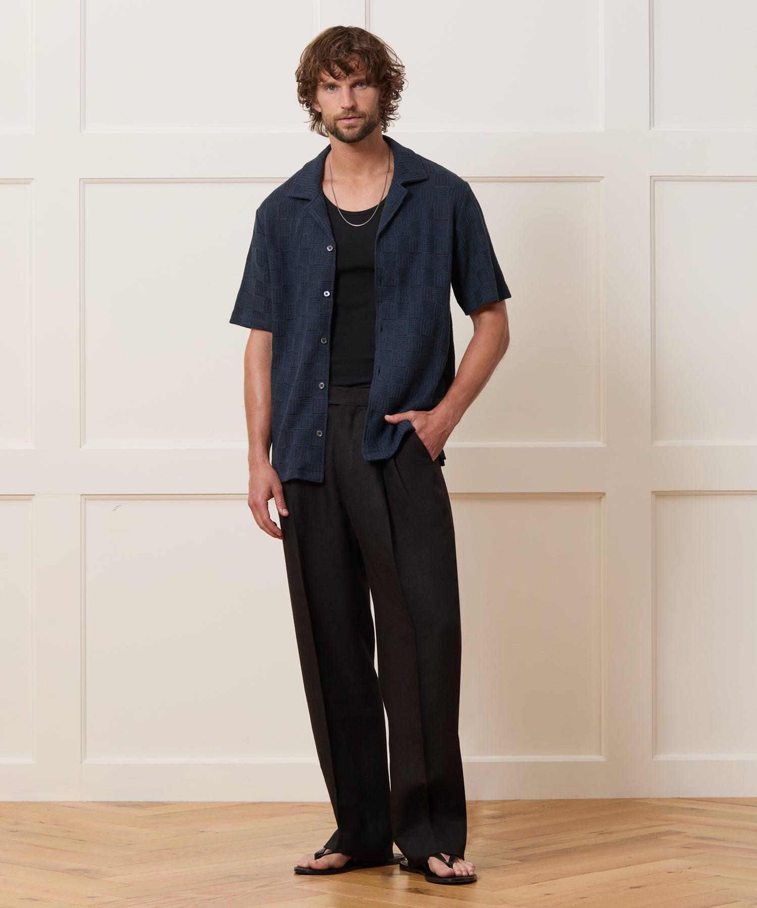 Relaxed Open-Knit Cabana Polo Product Image