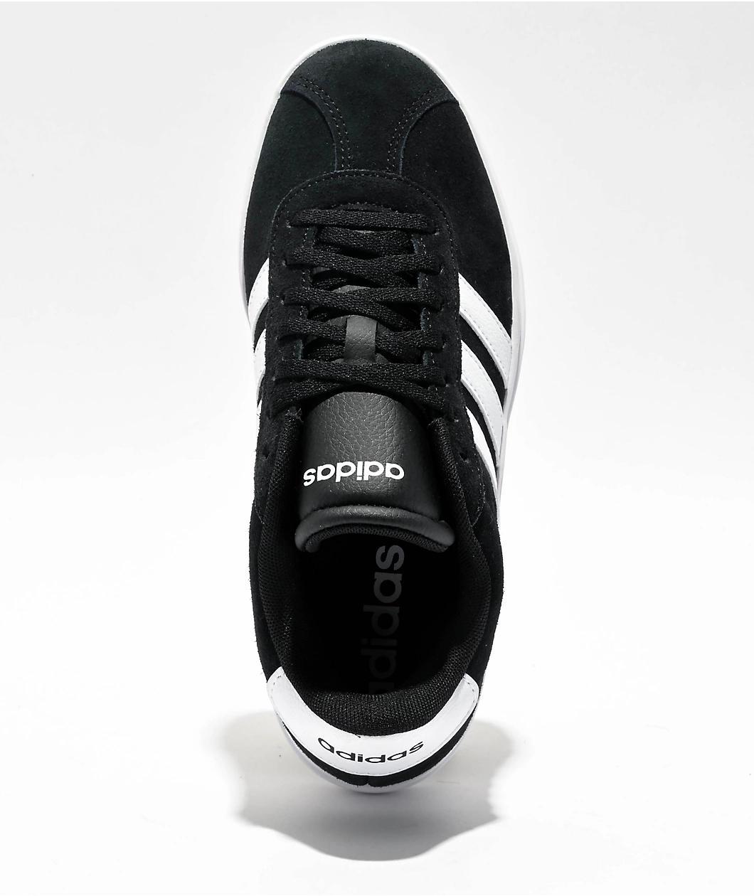 adidas VL Court Bold Black & White Platform Shoes Product Image