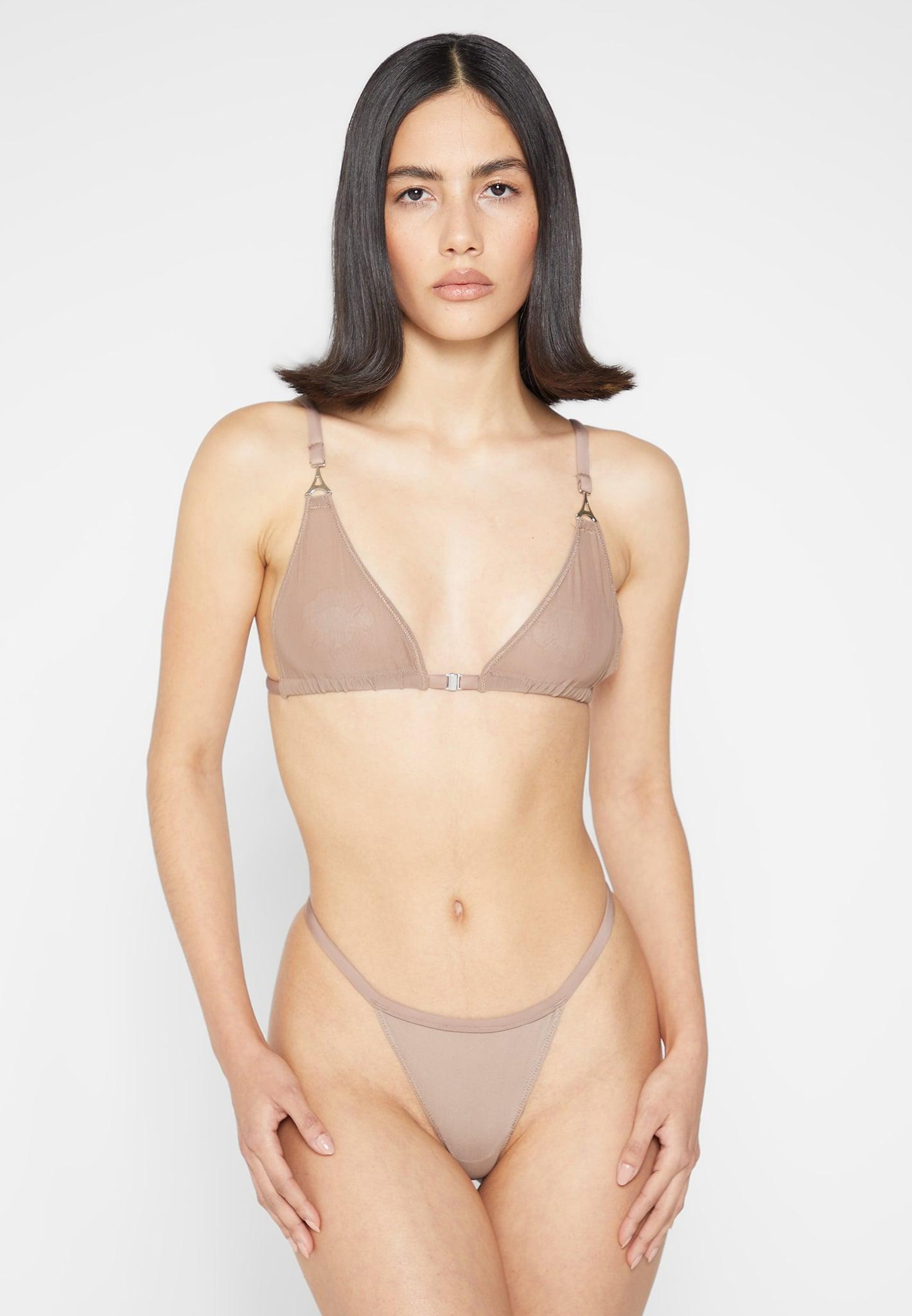 Mesh Bralette - Taupe Female Product Image