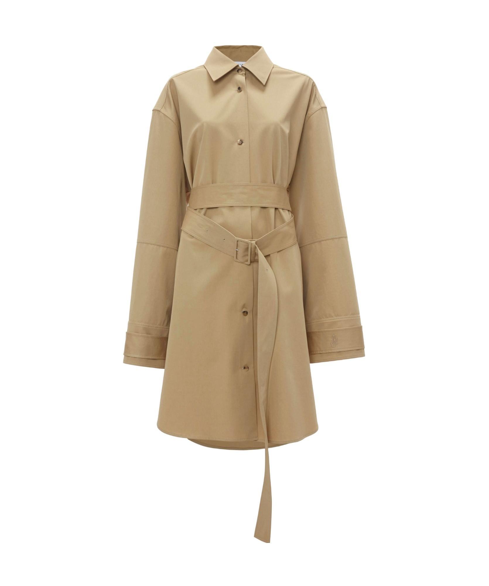 JW ANDERSON Double-wrap Trench Dress In Nude Product Image