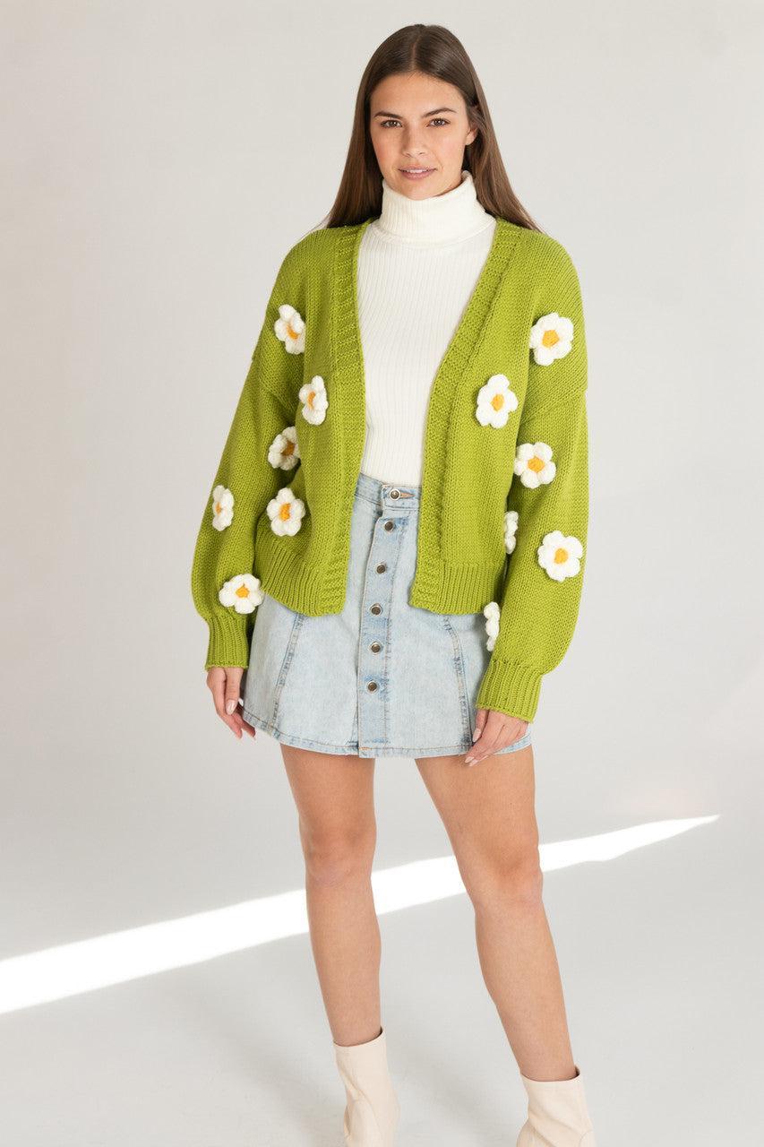 3D Applique Cardigan Product Image