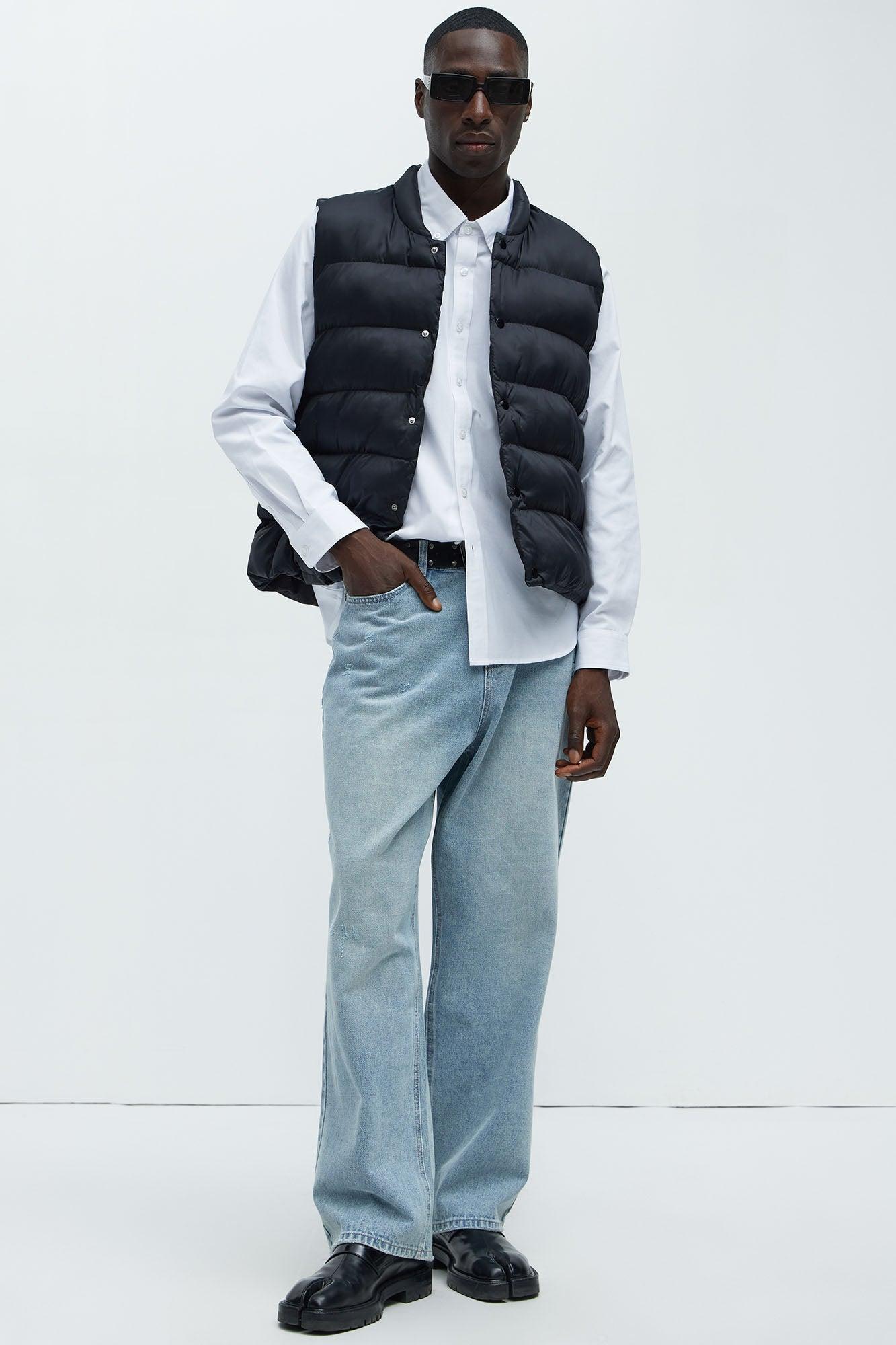 Shine Again Puffer Vest - Black Product Image