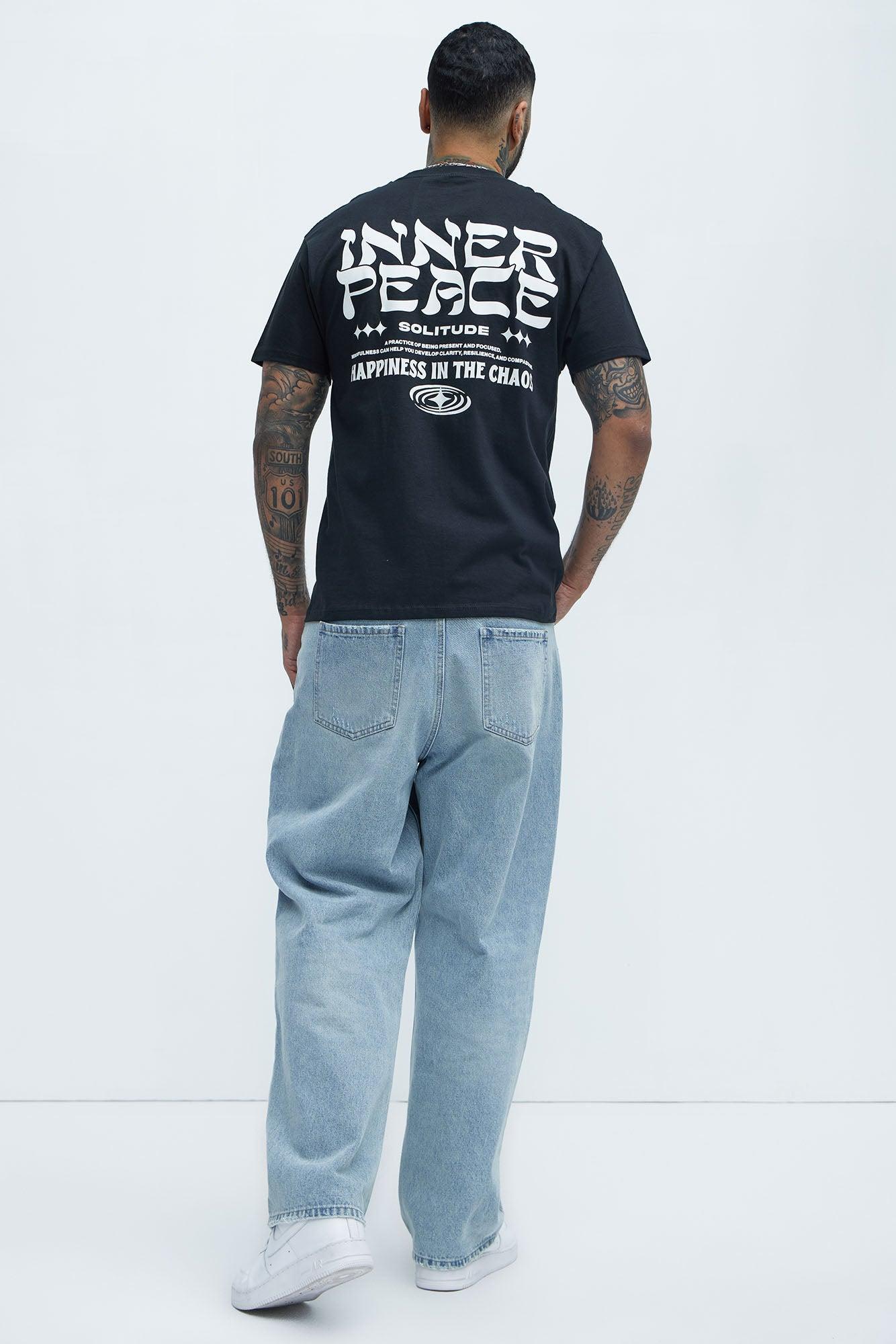 Happiness In The Chaos Short Sleeve Tee - Black Product Image