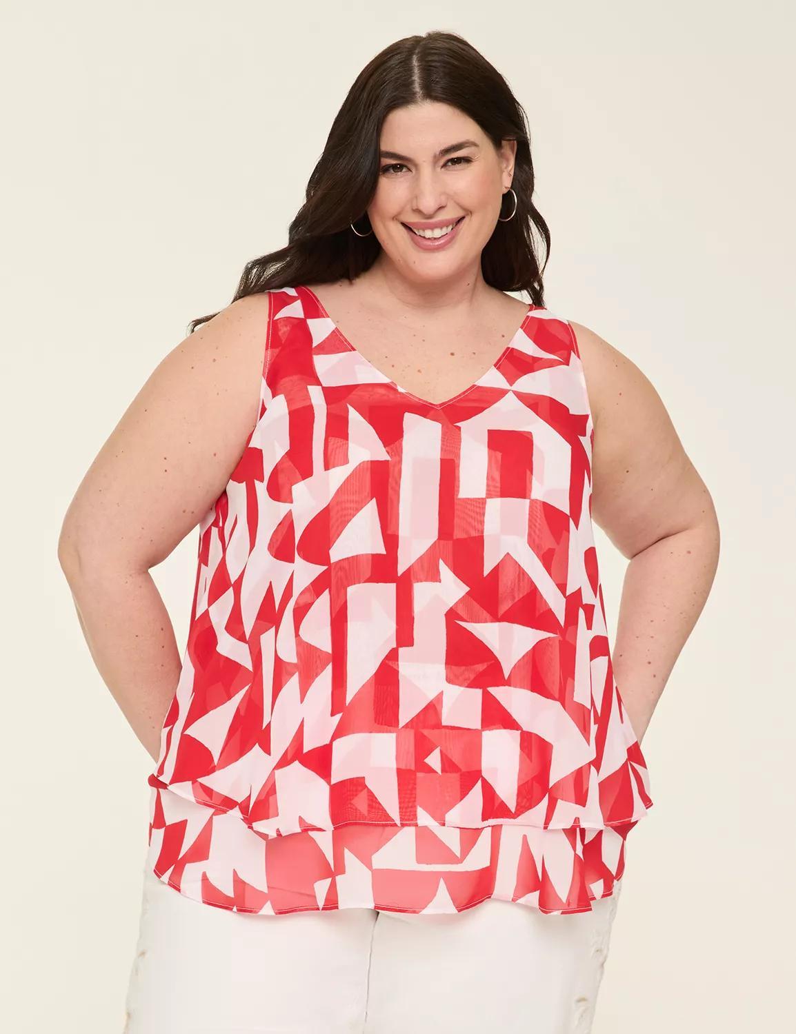 Swing Double-Layer Chiffon Tank Product Image