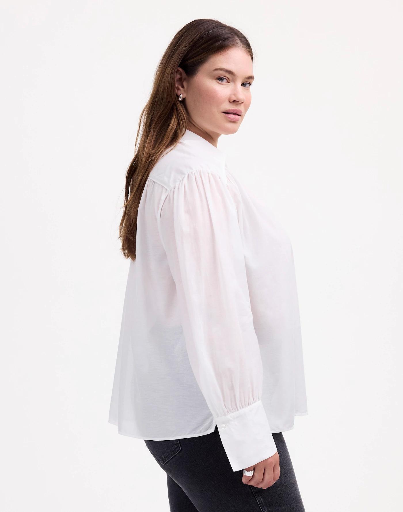 Plus Easy Long-Sleeve Popover Shirt Product Image