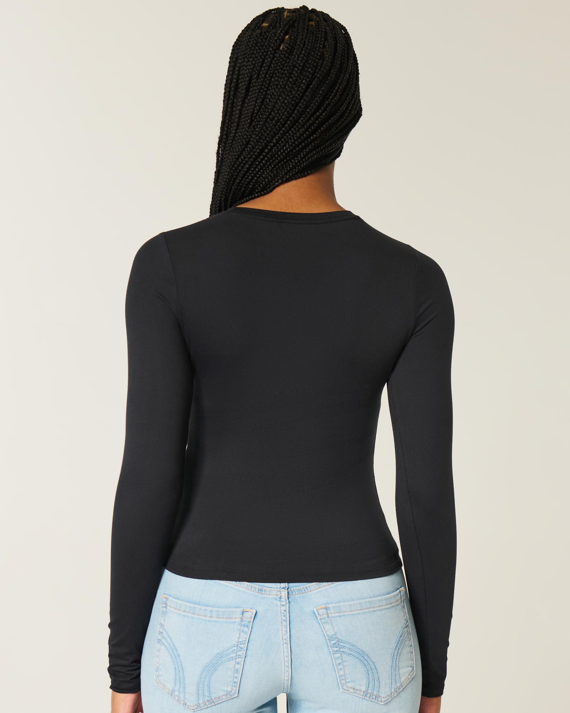 Seamless Fabric Long-Sleeve Crew Top Product Image