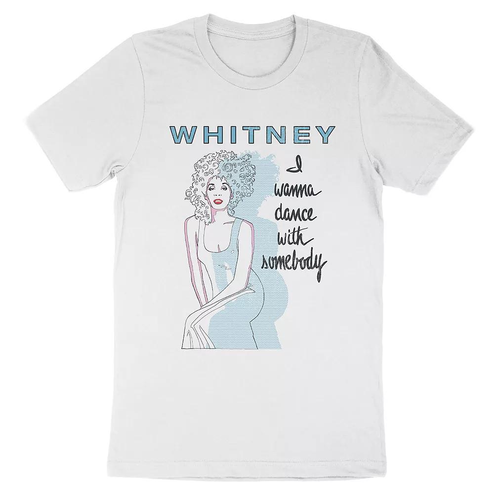 Men's Whitney Houston Tee, Size: XXL, White Product Image